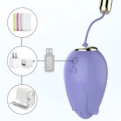 Mysite Remote Control Rose Vibrator Egg Massager