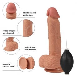 Mysite Deal - Squirting Realistic Suction Cup Dildo 6 Inch