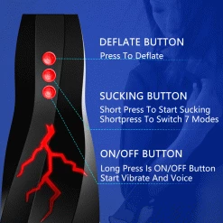 Mysite X S8 Spacecup Penis Sucking Male Masturbator With Vibrating And One-key Pressure Relief Button