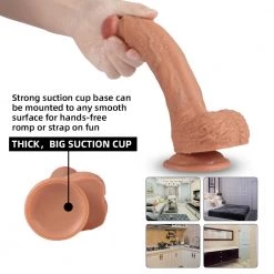 Mysite Deal - Squirting Realistic Suction Cup Dildo 6 Inch