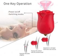 Mysite Rose Clitoral Suction Vibrator Sex Toys Rose Vibrators