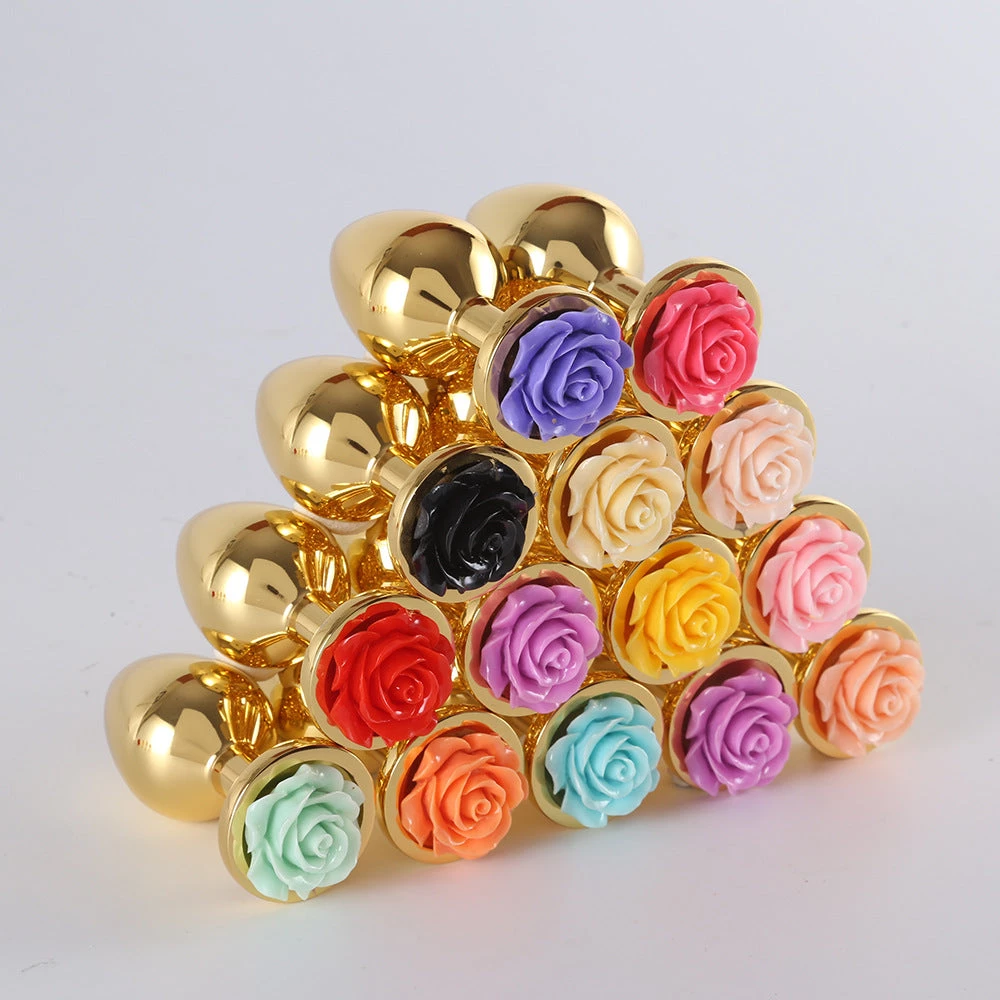 Mysite Rose Stainless Steel Anal Plug Rose Vibrators 5 Mysite Rose Stainless Steel Anal Plug Rose Vibrators