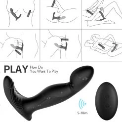 Mysite Anal Toys Zeus - Detachable Prostate Stimulator With Bullet Vibrator