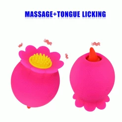 Mysite Rose Style Tongue Licking Vibrator