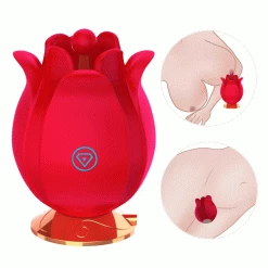 Mysite Rose Shape Vagina Vibrator For Women Clitoris Stimulation Rose Vibrators