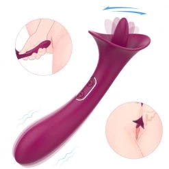 Mysite Vibrators Adele - Clit Licking Tongue Vibrator With G Spot Stimulator