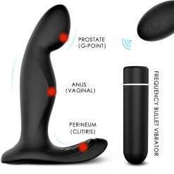 Mysite Anal Toys Zeus - Detachable Prostate Stimulator With Bullet Vibrator