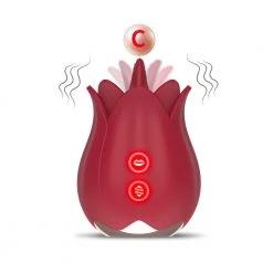 Mysite Rose Flower Tongue Licking Vibration Egg Rose Vibrators