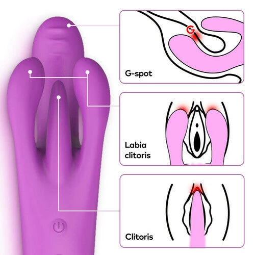 Sexlolo G-spot Rabbit Vibrator 3 Motors Clitoral And Vaginal Stimulator 2 Sexlolo G-spot Rabbit Vibrator 3 Motors Clitoral And Vaginal Stimulator