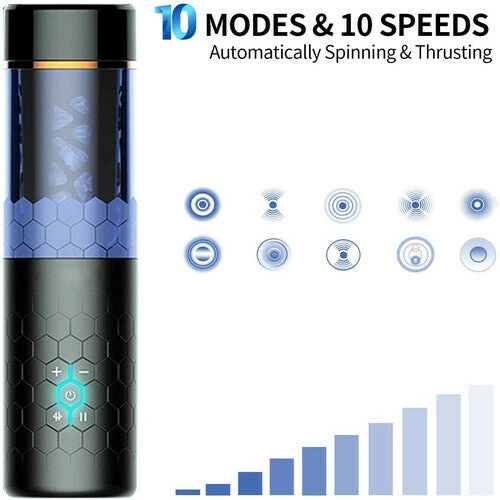 Sexlolo 10 Thrusting Spinning Suction Cup Masturbation Cup Male 2 Sexlolo 10 Thrusting Spinning Suction Cup Masturbation Cup Male