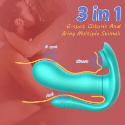 Sexlolo 3 In 1 Anal Vibrator Butt Plug With 9 Frequency Vibration