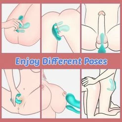 Sexlolo 3 In 1 Anal Vibrator Butt Plug With 9 Frequency Vibration