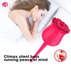Mysite Rose Toys, Sucking Vibrator With Intense Suction 2 In 1 Vaginal Clitoris Stimulation Rose Vibrators