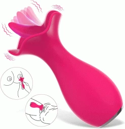 Mysite Rose Vibrators Rose Sex Toys Licking Tongue Waterproof Vibrator