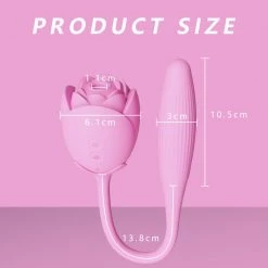 Mysite New Rose Double Head Sucking Egg Skipping Rose Vibrators