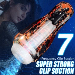 Mysite X S8 Spacecup Penis Sucking Male Masturbator With Vibrating And One-key Pressure Relief Button