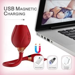 Mysite Rose Vibrators Rose Vibrator Double Use Sucking Vibrator