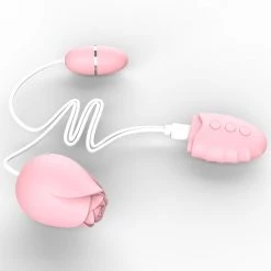 Mysite Rose Vibrators New Rose Full Court Flower Double Head Tongue Licking Vibration Egg Skipping Female Masturbation Flirtation Inserted Into The Backyard Massager