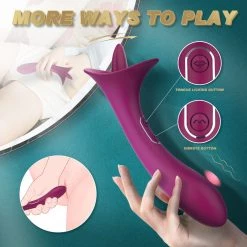Mysite Vibrators Adele - Clit Licking Tongue Vibrator With G Spot Stimulator
