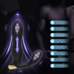 Mysite Best Sellers 8 Thrusting & Vibrating Modes Anal Vibrator