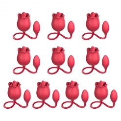 Mysite Rose Vibrators Wholesale Rose Tongue Licking With Bullet Vibrator