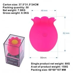 Mysite Tongue Licking Vibrator - Rose Shaped