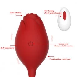 Mysite Rose Toys Silicone Kegel Balls Wireless Remote Control