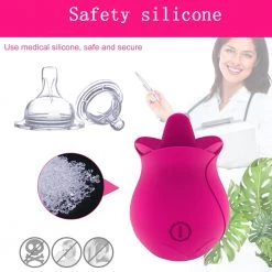Mysite Rose Tongue Licking Clitoris Vibrator
