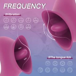 Mysite Rose Vibrators Rose Vibrator, Clitoral Licking Tongue Vibrator