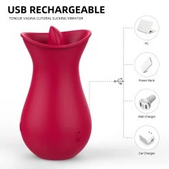 Mysite Rose Vibrators Rose Vibrator With Tongue