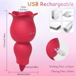 Mysite Shara Rose, 2 In 1 Rose Vibration