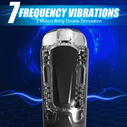 Mysite X S6 MAX Spacecup Depth 18cm Penis Sucking Male Masturbator With Dual Vibration Motors
