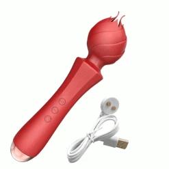 Mysite G-spot Flexible Rose Head Vibrator Rose Vibrators