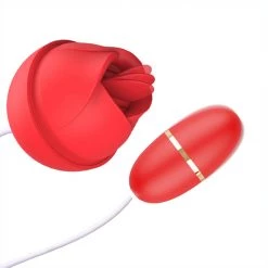 Mysite Rose Vibrators New Rose Full Court Flower Double Head Tongue Licking Vibration Egg Skipping Female Masturbation Flirtation Inserted Into The Backyard Massager
