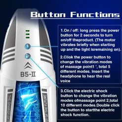 Mysite X V3 Spacecup Electrotherapy Vibrating Male Masturbator