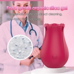Mysite Rose Toy 10 Speeds Oral Sucking Vibrator Rose Vibrators