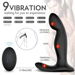 Mysite Anal Toys Zeus - Detachable Prostate Stimulator With Bullet Vibrator