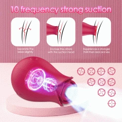 Mysite Rose Toy 10 Speeds Oral Sucking Vibrator Rose Vibrators