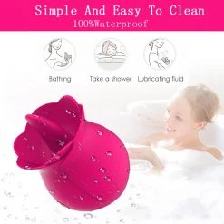 Mysite Rose Tongue Licking Clitoris Vibrator