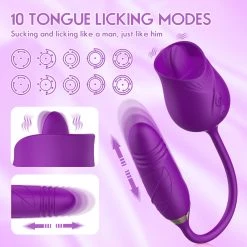 Mysite Rose Vibrators Wholesale The Rose Toy With Bullet Vibrator Pro Purple