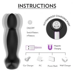Mysite Anal Toys Zeus - Detachable Prostate Stimulator With Bullet Vibrator