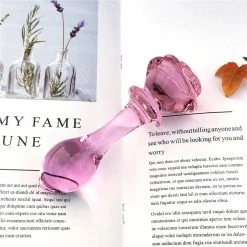 Mysite Glass Dildo Sex Toy Pink Rose Anal Plug Rose Vibrators 13 Mysite Glass Dildo Sex Toy Pink Rose Anal Plug Rose Vibrators