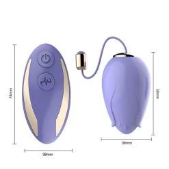 Mysite Remote Control Rose Vibrator Egg Massager