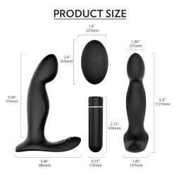 Mysite Anal Toys Zeus - Detachable Prostate Stimulator With Bullet Vibrator