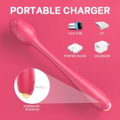 Mysite Rose Massage Vibrator Wand 15 Mysite Rose Massage Vibrator Wand