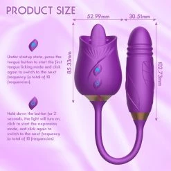 Mysite Rose Vibrators Wholesale The Rose Toy With Bullet Vibrator Pro Purple