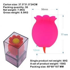 Mysite Rose Style Tongue Licking Vibrator