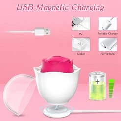 Mysite Eggshell Rose Sucking Vibration Rose Vibrators