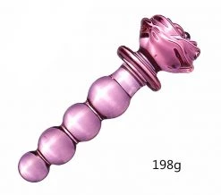 Mysite Glass Pink Rose Butt Plug Rose Vibrators 9 Mysite Glass Pink Rose Butt Plug Rose Vibrators