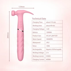 Mysite Sweet Hammer Pulsating Double Ended Vibrator
